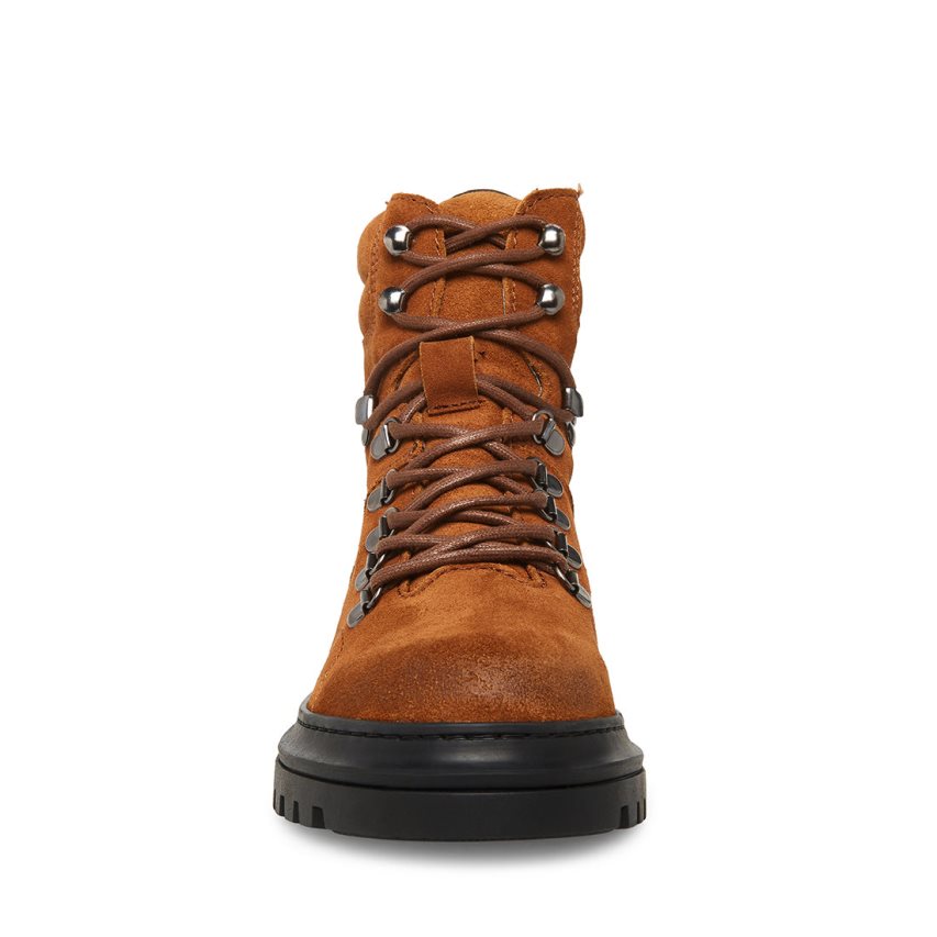 Botines Steve Madden Monty Gamuza Hombre Marrones | ES FB012S